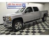 2012 Silver Ice Metallic Chevrolet Silverado 2500HD LTZ Crew Cab 4x4 #60696755