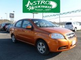 2007 Spicy Orange Chevrolet Aveo LS Sedan #60696700