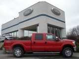 2012 Vermillion Red Ford F250 Super Duty XLT Crew Cab 4x4 #60696120