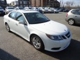 Arctic White Saab 9-3 in 2011