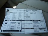 2011 Saab 9-5 Turbo4 Premium Sedan Window Sticker