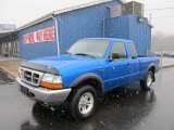 2000 Bright Atlantic Blue Metallic Ford Ranger XLT SuperCab 4x4 #60753464