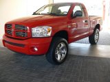 Flame Red Dodge Ram 1500 in 2007