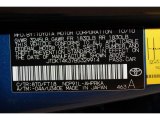 2011 Yaris Color Code for Blazing Blue Pearl - Color Code: 8T0