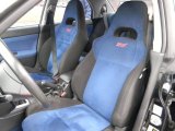 2006 Subaru Impreza WRX STi Anthracite Black/Blue Alcantara Interior