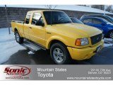 2002 Chrome Yellow Ford Ranger Edge SuperCab 4x4 #60752684