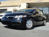 2009 Crystal Black Pearl Honda Civic Hybrid Sedan #60752957