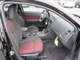 2012 Dodge Avenger SXT Plus Black/Red Interior