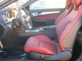 2012 Mercedes-Benz C 250 Coupe Red Interior