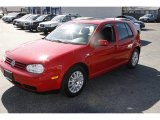 Tornado Red Volkswagen Golf in 2004