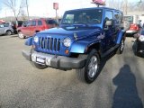 2009 Deep Water Blue Pearl Jeep Wrangler Unlimited Sahara 4x4 #60805098
