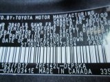 2009 Corolla Color Code for Magnetic Gray Metallic - Color Code: 1G3