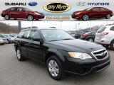 2009 Obsidian Black Pearl Subaru Outback 2.5i Wagon #60839881