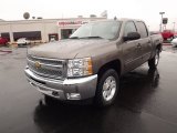 2012 Mocha Steel Metallic Chevrolet Silverado 1500 LT Crew Cab 4x4 #60839537