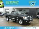 2008 Brilliant Black Crystal Pearl Dodge Ram 1500 Laramie Quad Cab 4x4 #60839866