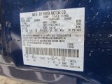 2009 Ranger Color Code for Vista Blue Metallic - Color Code: G9