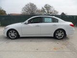 White Satin Pearl Hyundai Genesis in 2012