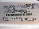 2003 E Series Van Color Code for Oxford White - Color Code: YZ