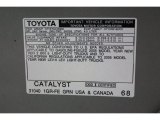 2005 Toyota Tacoma V6 TRD Sport Access Cab 4x4 Info Tag