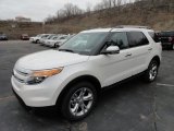 White Platinum Tri-Coat Ford Explorer in 2012