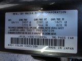 2012 MAZDA3 Color Code for Graphite Mica - Color Code: 38R