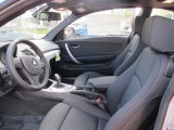 2012 BMW 1 Series 135i Coupe Black Interior