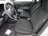 2012 Nissan Versa 1.6 S Sedan Charcoal Interior