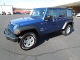 2009 Deep Water Blue Pearl Jeep Wrangler Unlimited X 4x4 #60934797