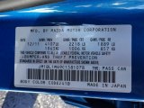 2012 MAZDA3 Color Code for Sky Blue Mica - Color Code: 41B
