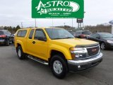2004 Flame Yellow GMC Canyon SLE Extended Cab 4x4 #60973793
