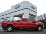 2009 Red Ford F350 Super Duty XLT Crew Cab 4x4 #60973216