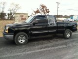 2004 Black Chevrolet Silverado 1500 LS Extended Cab 4x4 #60973480