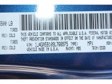 2009 Wrangler Unlimited Color Code for Deep Water Blue Pearl - Color Code: PBS