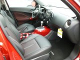 2012 Nissan Juke SL AWD Black/Red/Red Trim Interior