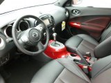 2012 Nissan Juke SL AWD Black/Red/Red Trim Interior