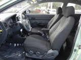 2007 Hyundai Accent GS Coupe Black Interior