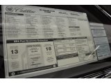 2012 Cadillac Escalade ESV Platinum AWD Window Sticker