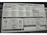 2012 Cadillac Escalade Premium AWD Window Sticker