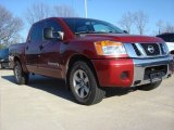 2008 Red Brawn Nissan Titan SE Crew Cab #61026975