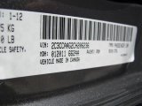 2012 300 Color Code for Tungsten Metallic - Color Code: PDM