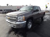 2012 Mocha Steel Metallic Chevrolet Silverado 1500 LT Extended Cab 4x4 #61074894