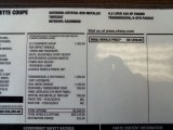 2008 Chevrolet Corvette Coupe Window Sticker