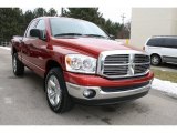2008 Flame Red Dodge Ram 1500 Big Horn Edition Quad Cab 4x4 #61075044