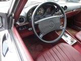 1987 Mercedes-Benz SL Class 560 SL Roadster Red Interior