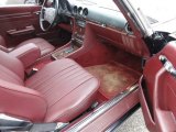1987 Mercedes-Benz SL Class 560 SL Roadster Red Interior