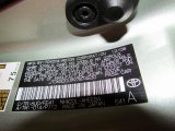 2009 Prius Color Code for Silver Pine Mica - Color Code: 6U0