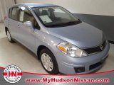 2010 Arctic Blue Metallic Nissan Versa 1.8 S Hatchback #61074321