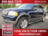 True Blue Metallic Ford Explorer in 2003