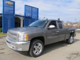 2012 Mocha Steel Metallic Chevrolet Silverado 1500 LT Extended Cab 4x4 #61112675