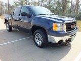 2009 Midnight Blue Metallic GMC Sierra 1500 SL Crew Cab #61113777